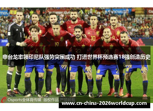 申台龙率领印尼队强势突围成功 打进世界杯预选赛18强创造历史